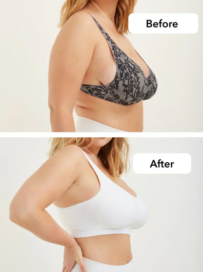 Wireless bra for shaping and all-day comfort