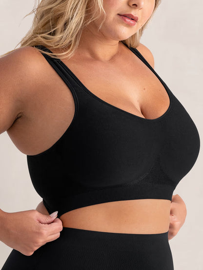 Wireless bra for shaping and all-day comfort